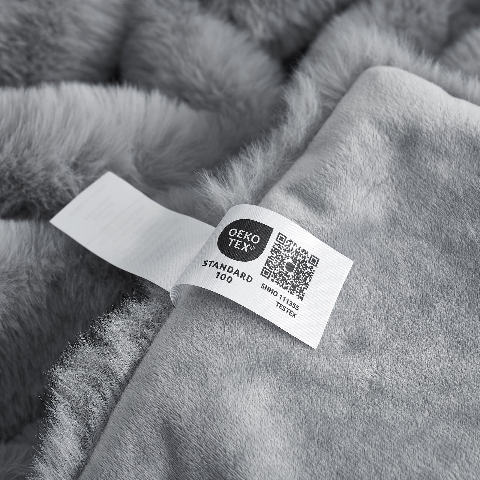 Bubble Tie-Dye Faux Fur Throw