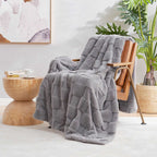 Checkerboard Plush Throw