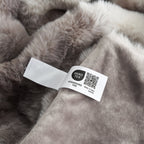 Bubble Tie-Dye Faux Fur Throw
