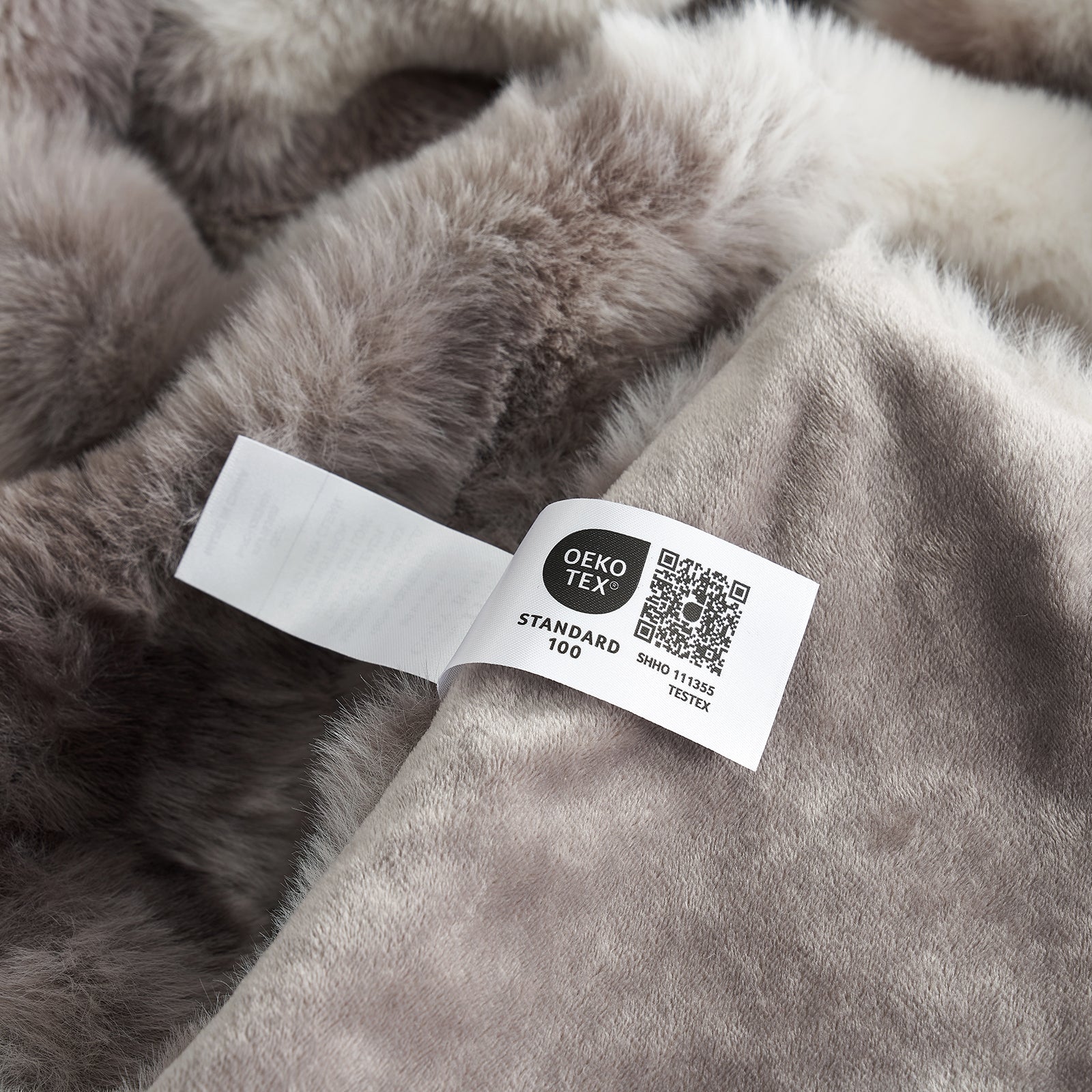 Bubble Tie-Dye Faux Fur Throw
