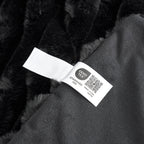 Striped Faux Fur Throw