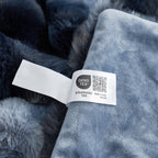 Bubble Tie-Dye Faux Fur Throw