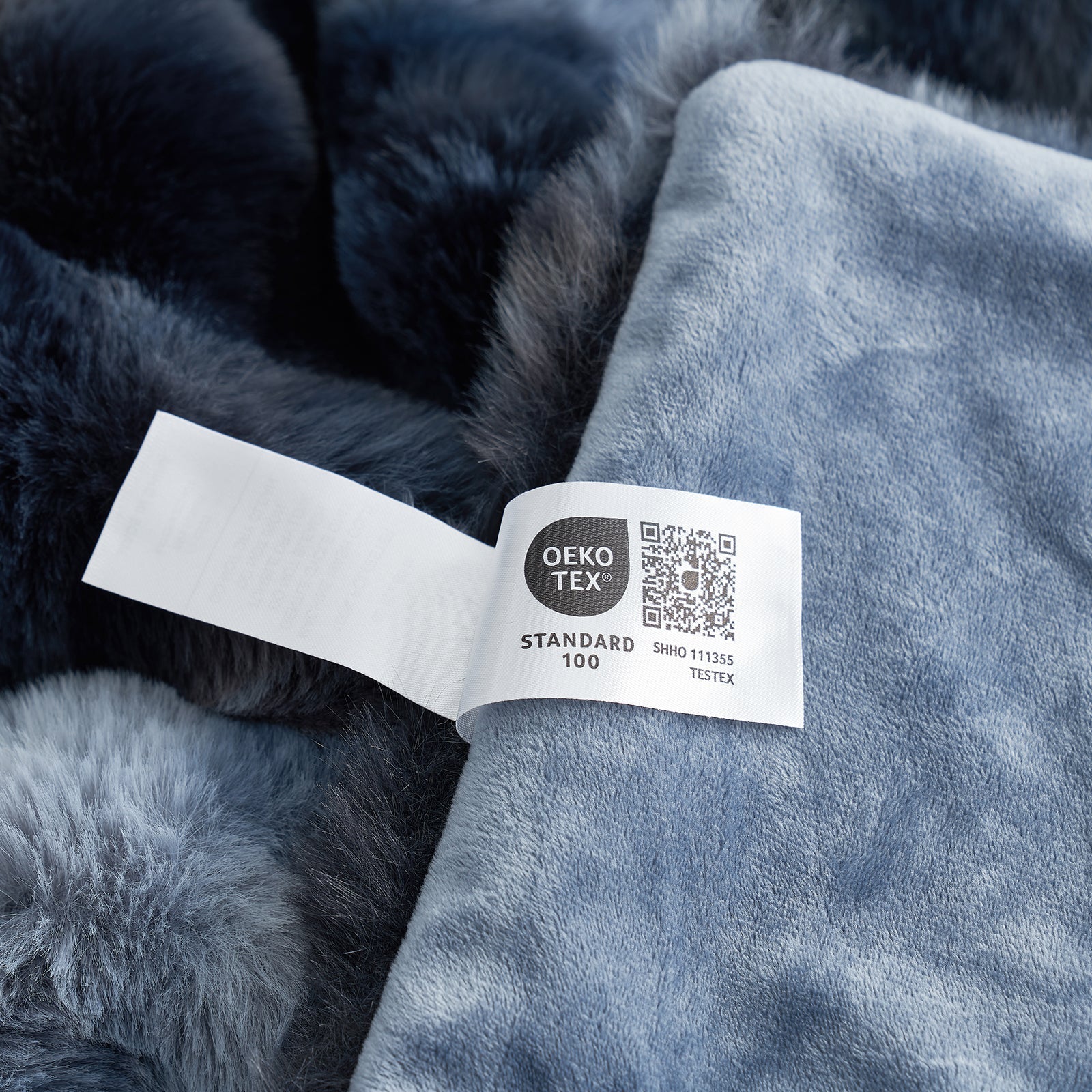 Bubble Tie-Dye Faux Fur Throw
