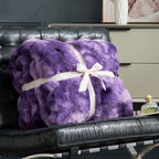 Bubble Tie-Dye Faux Fur Throw
