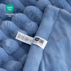Striped Faux Fur Throw