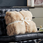 Bubble Tie-Dye Faux Fur Throw
