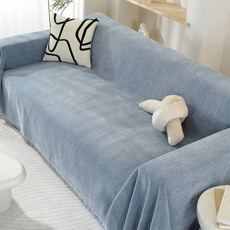 Tassel Weave Chenille Couch Cover