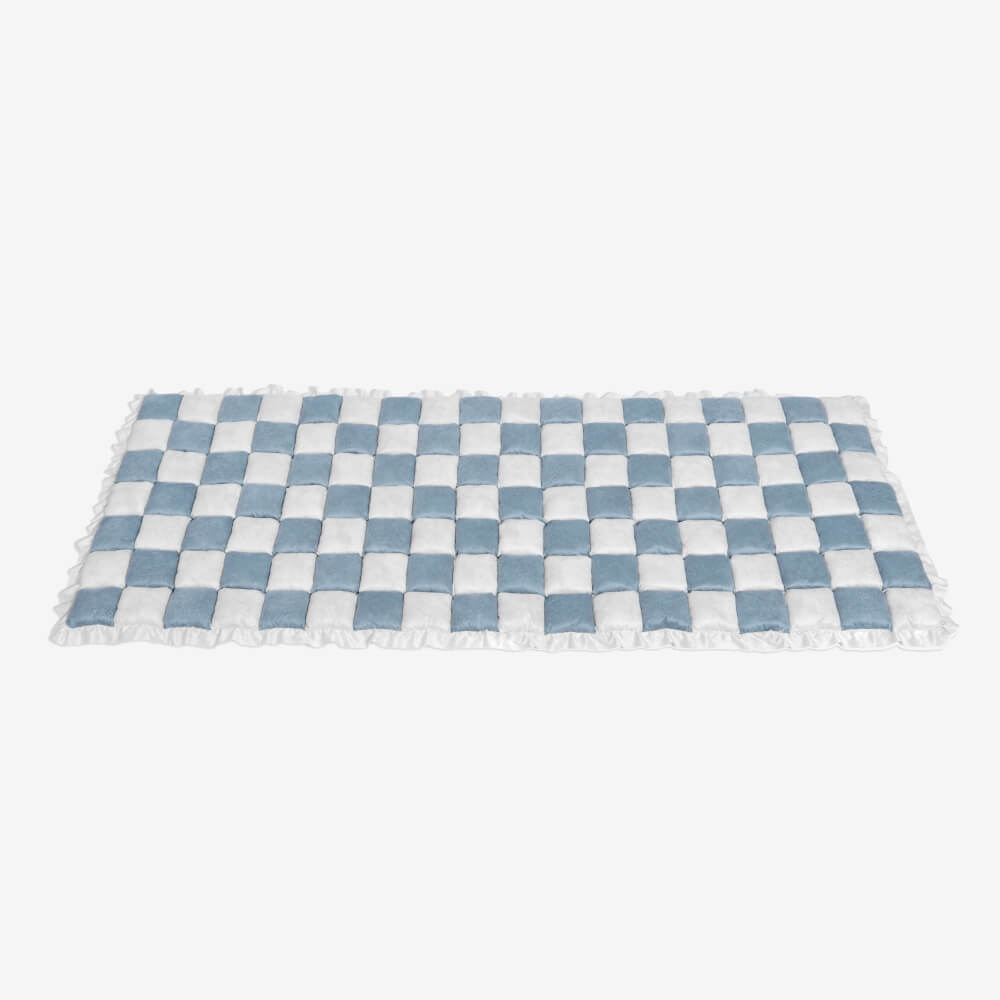 Cream Fuzz Dog Bed Mat