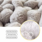Striped Faux Fur Fitted Sheet