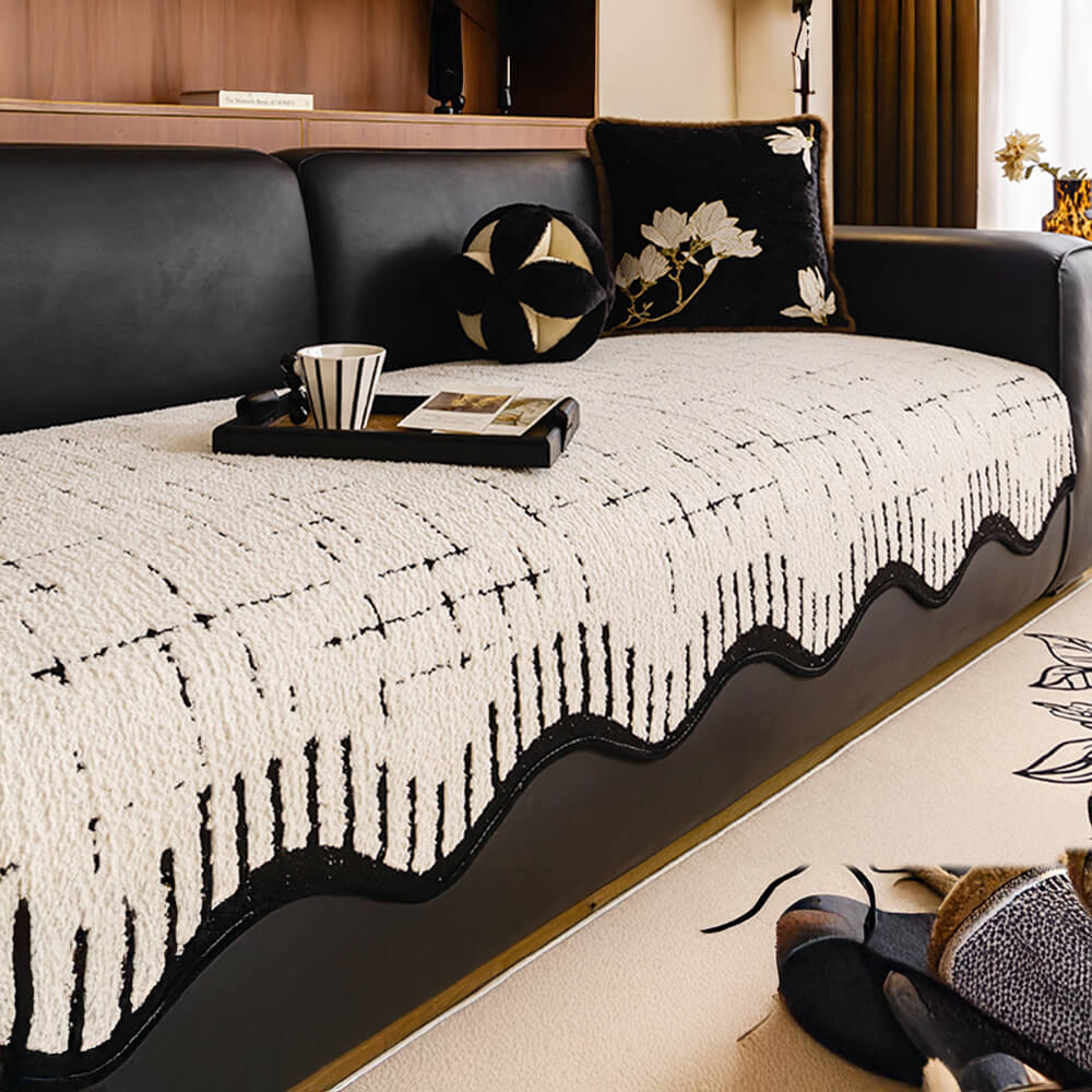 Wave Plush Couch Cover Main image