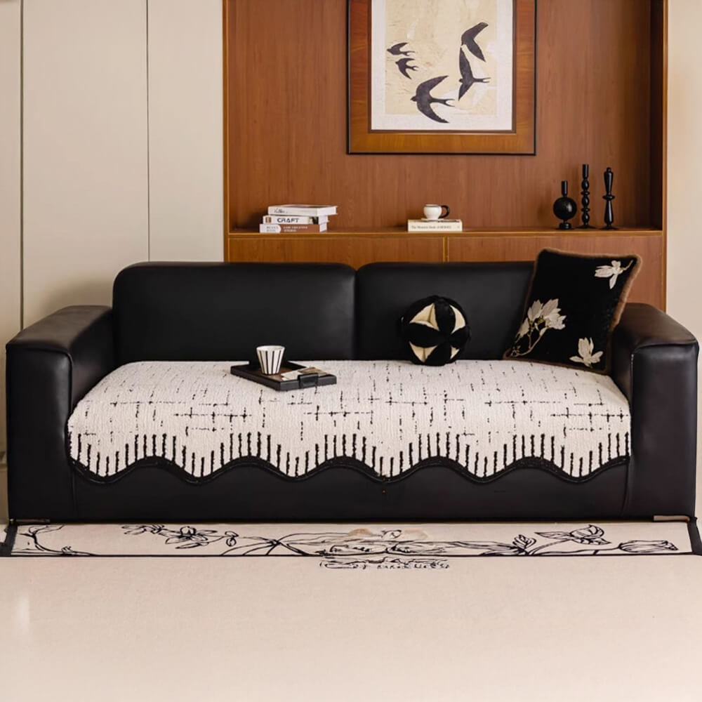 Wave Plush Couch Cover Secondary image
