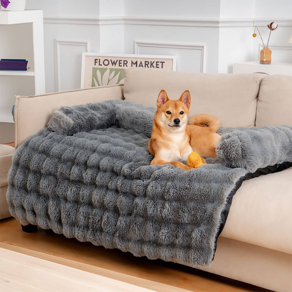 Fuzzy Calm Pet Sofa Met