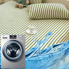Striped Milk Velvet Fitted Sheet