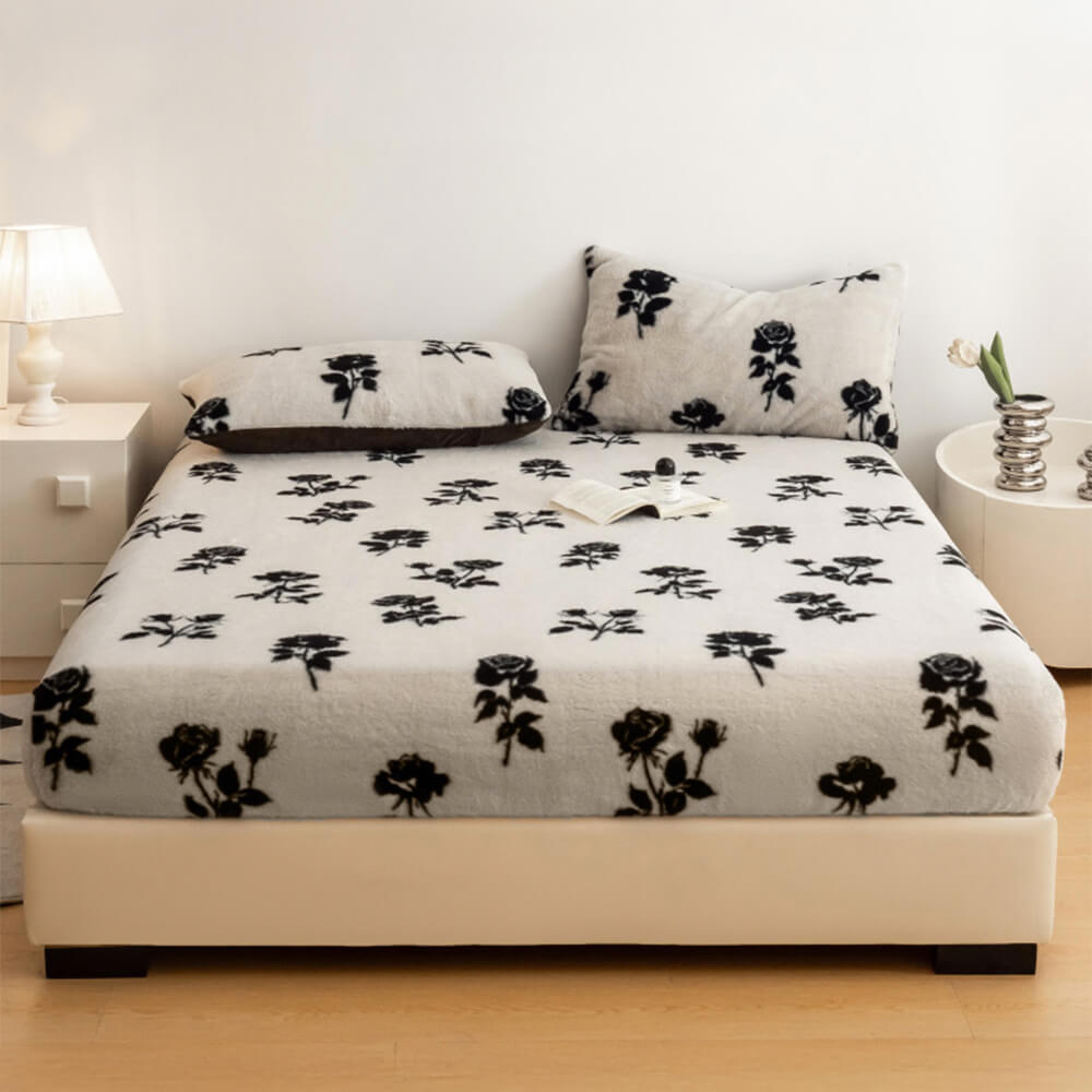 Leopard Faux Fur Fitted Sheet
