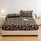 Leopard Faux Fur Fitted Sheet