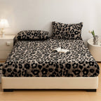 Leopard Faux Fur Fitted Sheet