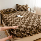 Leopard Faux Fur Fitted Sheet