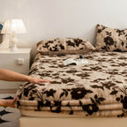 Leopard Faux Fur Fitted Sheet