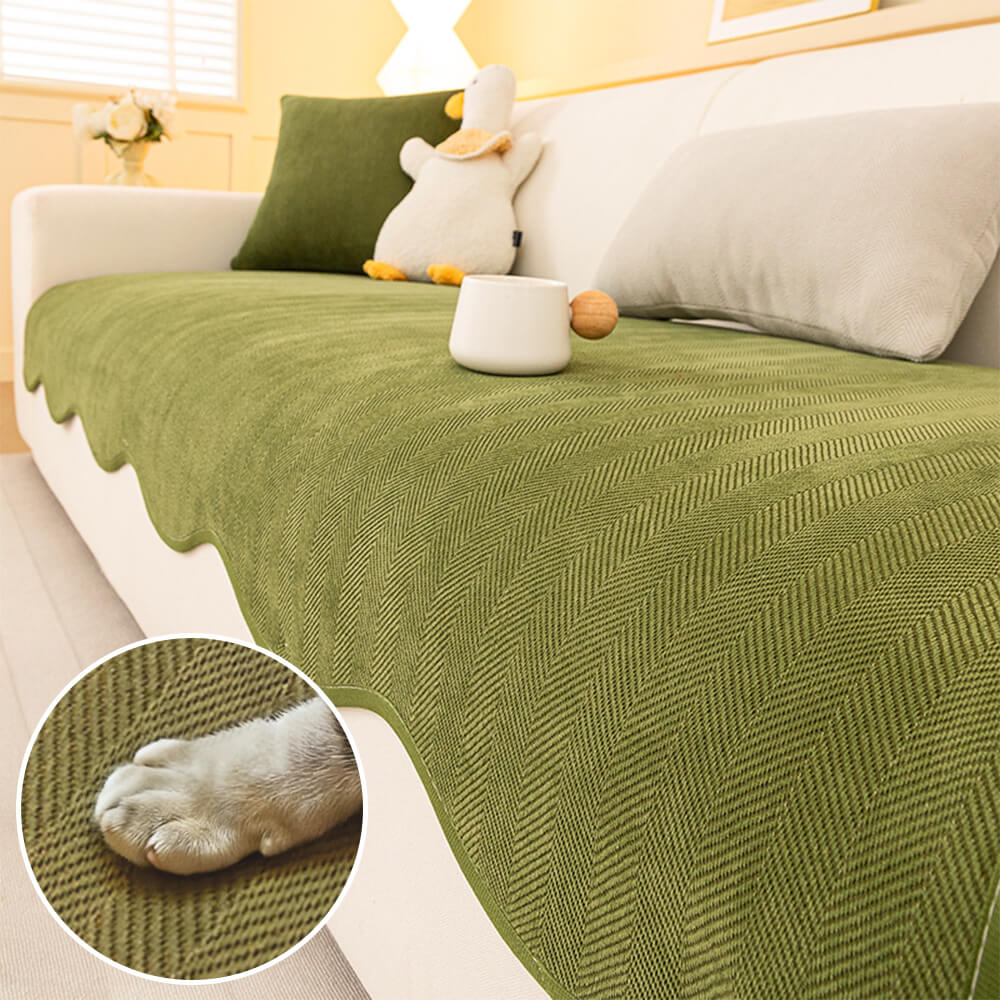 The Herring Chenille Minimal Couch Cover Main image