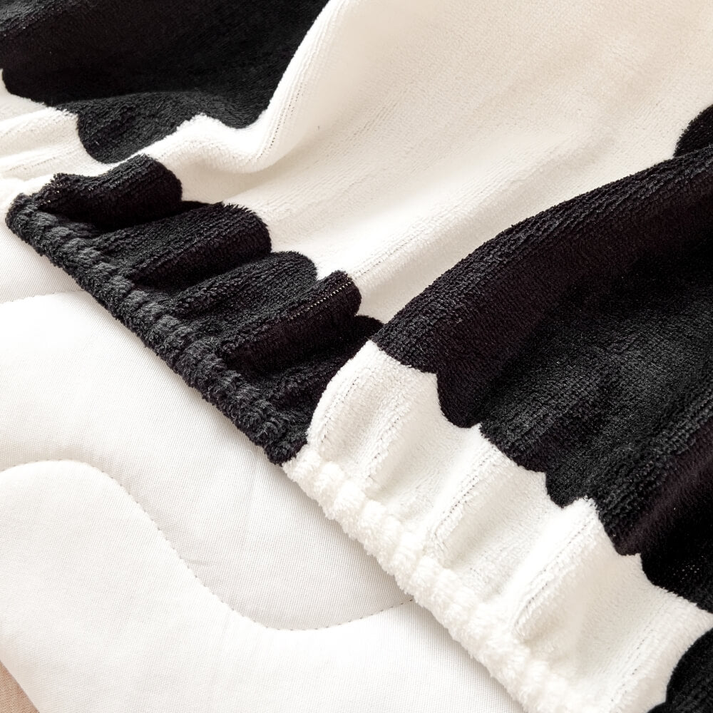 Checkered Milk Velvet Fitted Sheet
