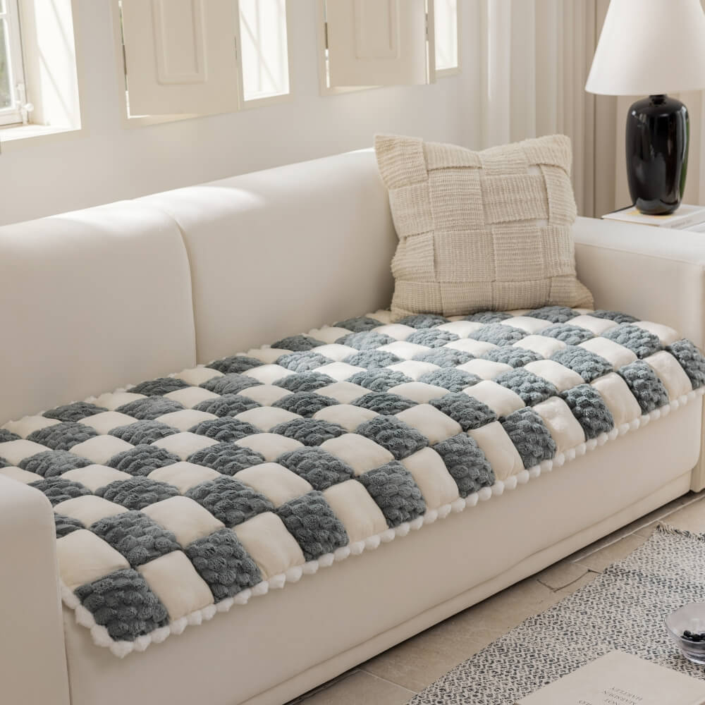 The Plush Block Couch Cover Main image