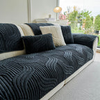 Geo Plush Couch Cover
