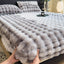 Faux Rabbit Plush Fitted Sheet