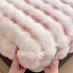 Faux Rabbit Plush Fitted Sheet