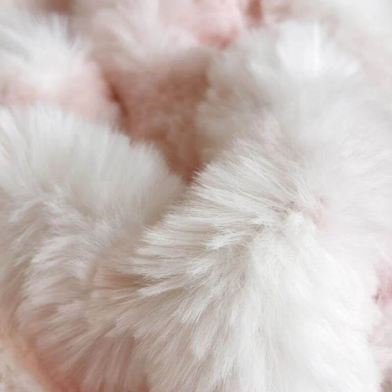 Faux Rabbit Plush Fitted Sheet