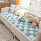 Cream Fuzz Dog Bed Mat