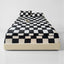 Checkered Milk Velvet Fitted Sheet