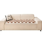 Cream Fuzz Dog Bed Mat